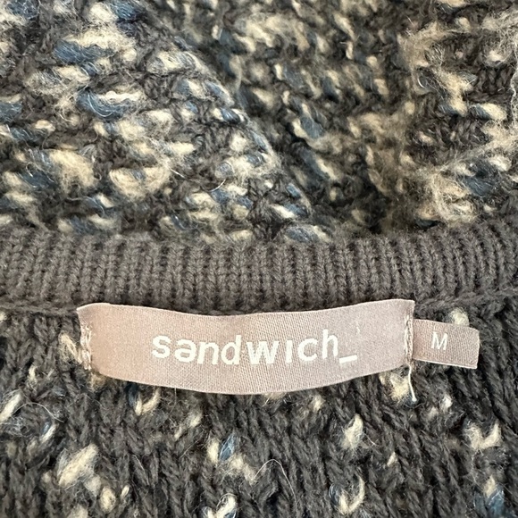 Sandwich,  sweater dress/cardigan size medium knit button front - Picture 3 of 6